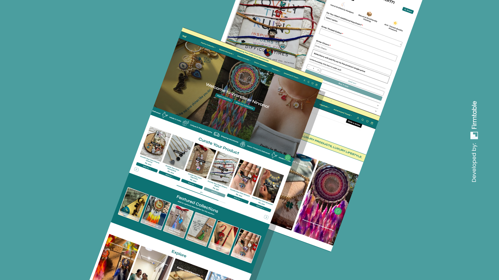 Wanderer Nirvana Website by Firmtable
